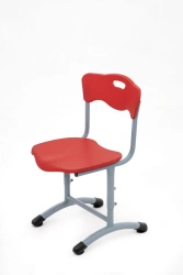Non-adjustable student chair Backrest, seat - plastic