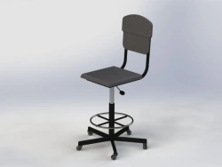 Chair with backrest with support