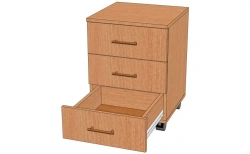 Swinging pedestal with drawers. Model: TP-1