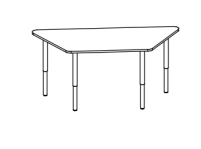 Trapezoidal table (Trade mark Alliance-C)