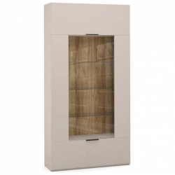"SOHO" HB9-02.DS, 2-door glass sectional (beige) from the "SOHO" modular furniture set