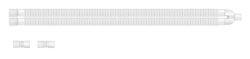 Medical breathing contour of single-use non-sterile according to TU 32.50.21-001-03741033-2021, variant of execution: Complement