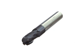 Four-tooth carbide end mill with spherical face C 615-4-8-51-C4