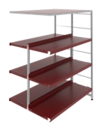 Metal shelving unit 880x570x1152 mm