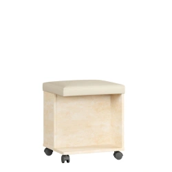 Alexandria LD 625130.000 pouffe (Leather Lento/Rustica)