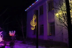 LED console (LED panel) "Violin Key" - decorative street lamp on brackets (modifications 220V, 24V,1,