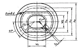 Cast beaks type - IV (beaked beaks with rivets or bolts) GOST 25056-81
