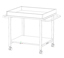 Laptop/tablet storage trolley