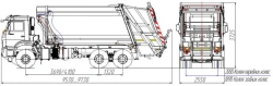 Rear-loading rubbish truck model MK-4544-20