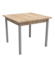 Metal-framed dining table for 4 people