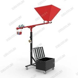 Volleyball hitting simulator with automatic ball feeder