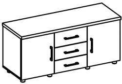 Single worktop 11 100 Series "STEEL"