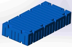 Plastic pontoon