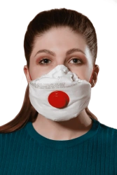Filtering half-mask for protection against aerosols with additional protection against vapours and gases - respirator "Lepestok-