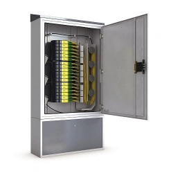 Outdoor distribution cabinets of SHRU series for copper and optical switching.