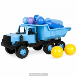 Dump Truck Sibiryak toy with skittles