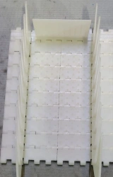 Modular strip ML2583 POM (xx X xx mm; partition height H=xx mm with xx mm spacing; side stop H=xx mm, edge indentation xx mm; cl