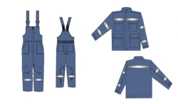 Men's suits for protection against thermal risks of electric arc with protection level 67,2 cal/cm2, model "Energia" type Kvu-2.