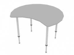 Round table MONTH adjustable 1050x880x640-750mm (WxHxH)