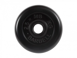 MB-PltB26-2,5 Rubber disc "Standard", black, 26 mm, 2,5 kg
