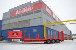 Semitrailer Politrans 94164-046. Wheel axle "Plante" 1201-2410002. Tyre 385/65R22,5. In design: one-piece frame with the devices