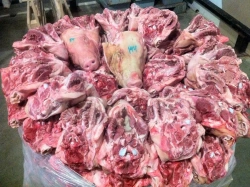 Processed pork meat offal