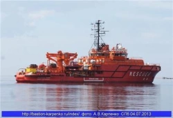 Sea ice class salvage tugboat Spasatel Karev Project MPSV07 multifunctional 4x1370KWT OOO "NW "ZALIV".