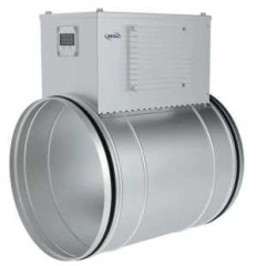 Electric duct heater for circular ducts with built-in control system Kanal-ECV-K-C1 (C2)