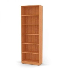 Wooden furniture. Open shelf rack with shelves
