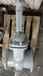 Steel wedge gate valve with sliding spindle under drive RN 1,6 MPa DN 200