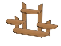 Shelf under flowers ''Shaped''/ M96
