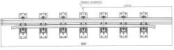 Cross rail of P65 type with counter rail of the project H668.451.000