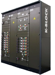 Low-voltage complete devices of K-BLOCK type
