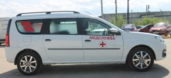 Motor vehicles type LRGSM1, category M1, mod. LRGS0M in "Medical Service" version on the basis of LADA type R90, mod. KS025L