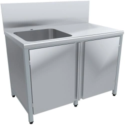Tables and benches with washing tub type ST-VMO
