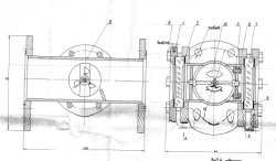 Inspection lantern flanged with steel wing cover DN 100 PN 1,6 MPa ITSHL.494514.004-01 (598-03.087-01)