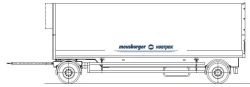 Double-axle isothermal box trailer AG-24FN