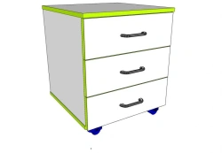 Wooden office cabinet