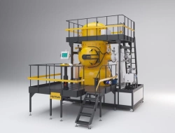 Elevator vacuum electric resistance furnace of SEVF type