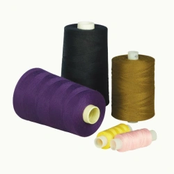 Sewing threads of polyester yarn 100 extra. Length of thread on one spool 5000 metres.
