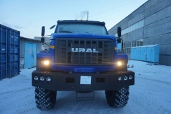 A special truck-metal carrier on URAL 73945-01 chassis. Mark GIRD. Type 5849AS. Modification 5849AS-0000130.Execution of loading