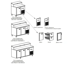 Medium-temperature refrigerated tables (counters) ???-70-02-?