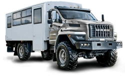 SPTS Ural 32552-73 with "NEXT" type cab (Equipment options: YaMZ CP: 0905, 1105, 1205, 1909 and their configurations; YaMZ clutc