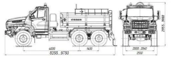 Fuel tanker ATZ 4680M2-10 on chassis URAL 5557-6151-70, 5557-6151-72, 5557-6151-74