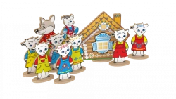 Set "Characters of the fairy tale "The Wolf and the Seven Little Goats" (Art. N-12)