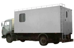 Trucks with diesel engine (workshop/autolab van) type 47060, modifications 47060E on KAMAZ chassis type 4308 mod