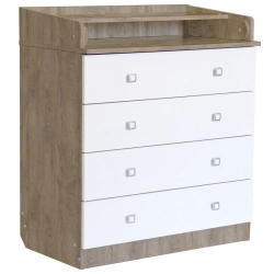 Fairy chest of drawers 1580 oak grey-white, article number 0001041.37