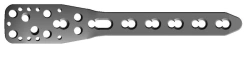 Shoulder neck T-plate with s/s (length 104...195mm)