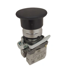 Switch with mushroom pusher 22mm metal (CME 5C)