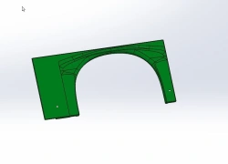 5299-372-5400522-05 trim SB Right front arch panel